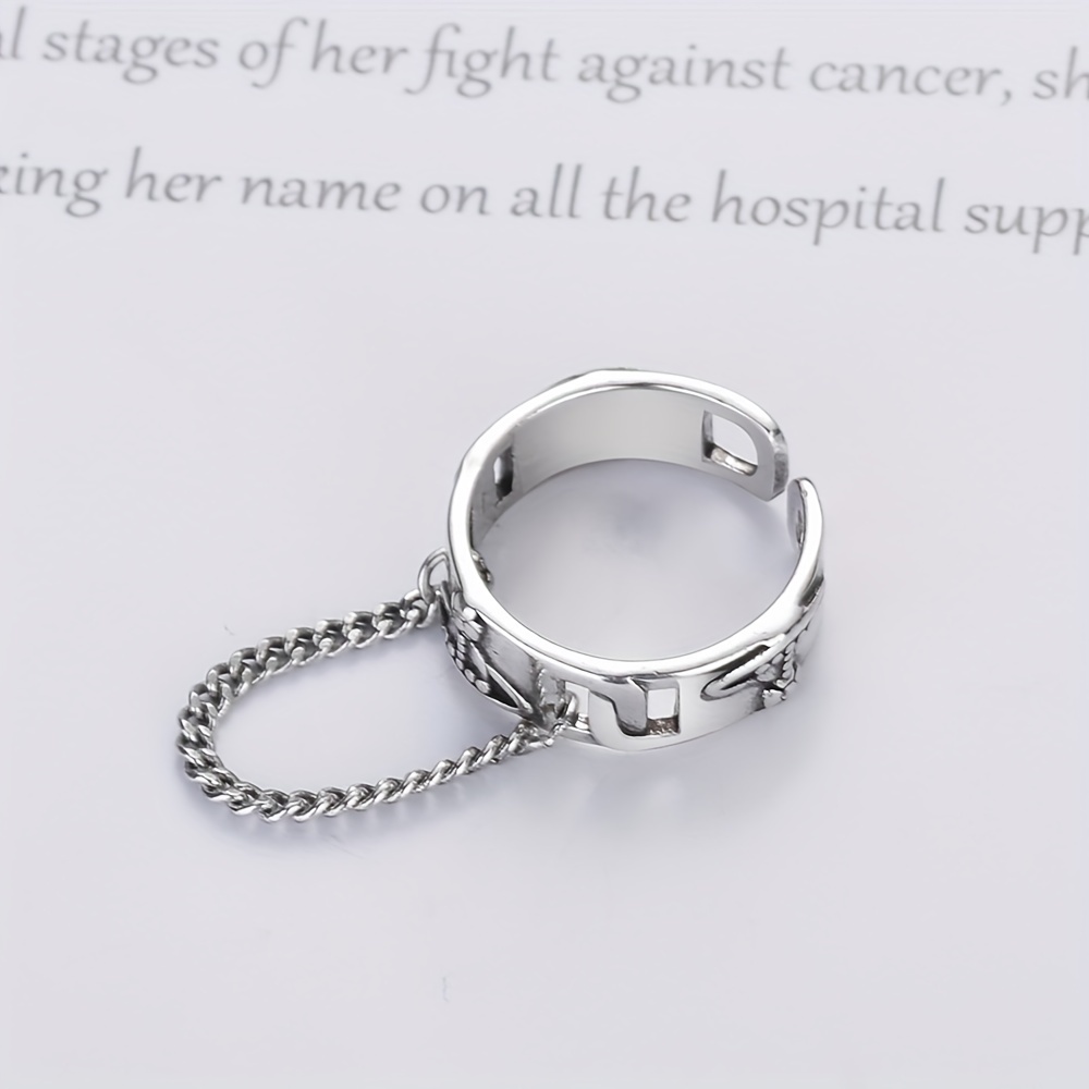 Men's Celestial Chain Adjustable Ring - Perfect Gift
